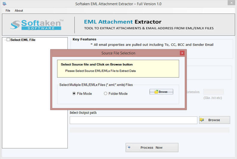 Softaken EML Attachment Extractor Windows 11 download