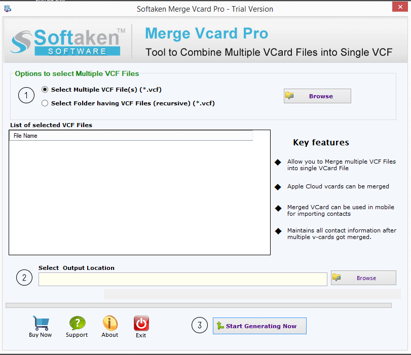Windows 10 Softaken Merge vCard Pro full