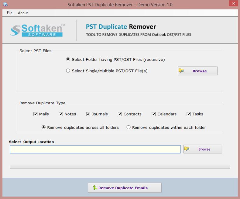 Softaken PST Duplicate Remover Windows 11 download