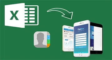 import excel contacts into any mobile device