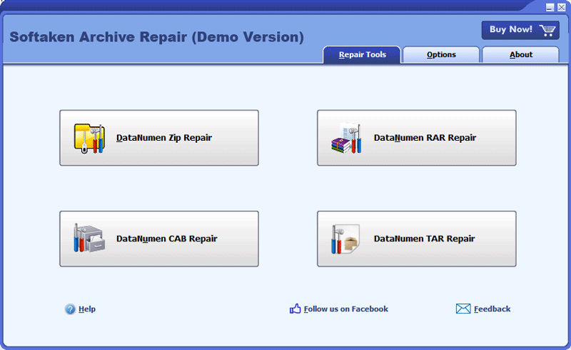 Softaken Archive Repair screenshot
