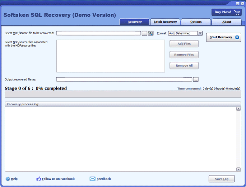 Softaken SQL Recovery screenshot