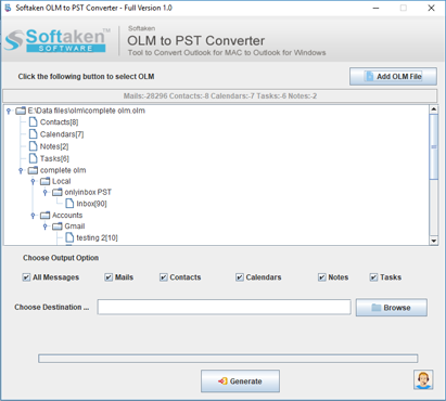 Softaken OLM to PST Converter 1.0