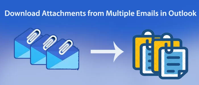 ¿Cómo descargar archivos adjuntos de varios correos electrónicos en Outlook?
