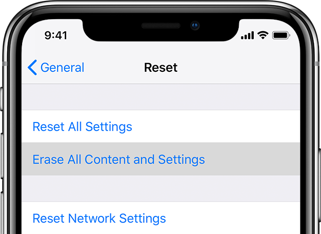 Reset All Settings on iPhone