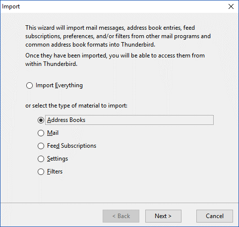 export outlook contacts