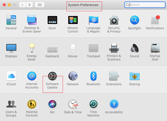 System Preferences 