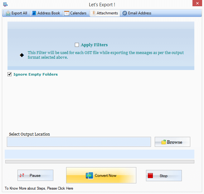 Export OST Attachments