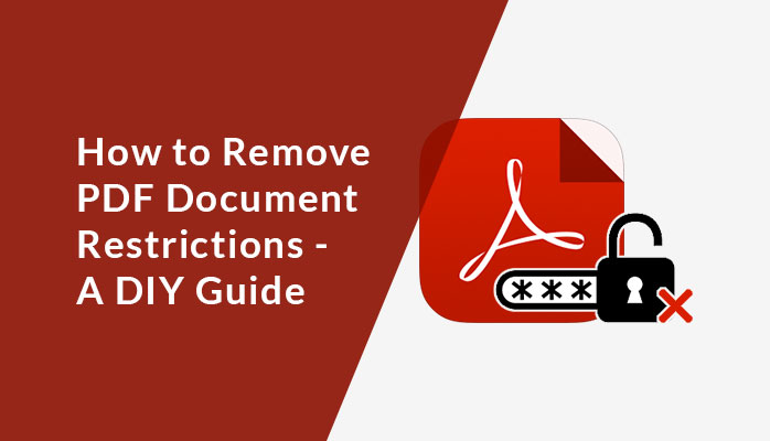 how to remove pdf restrictions