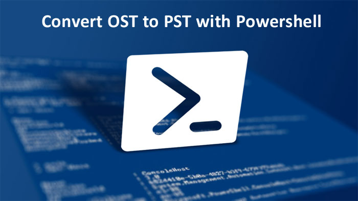 how to convert ost to pst with powershell