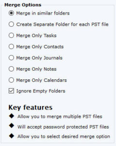 Merge outlook pst