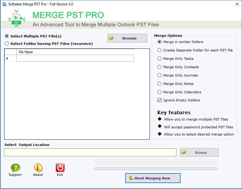 Merge outlook pst