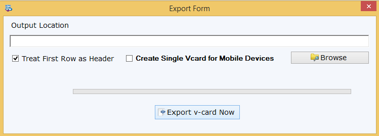 excel to vcard