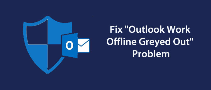 outlook work offline greyed out