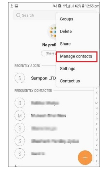 manage contacts