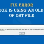 outlook is using an old copy of ost file