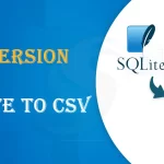 conversion from sqlite to csv