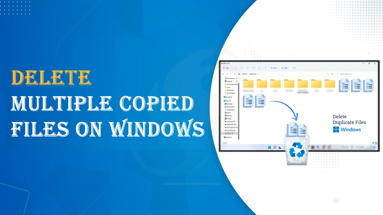 delete multiple copied files on windows