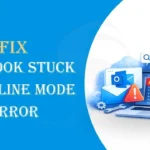 fix outlook stuck in offline mode error