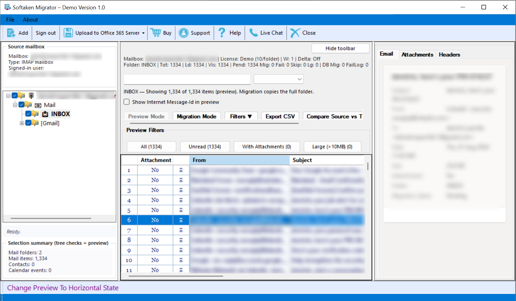 Preview Mailbox