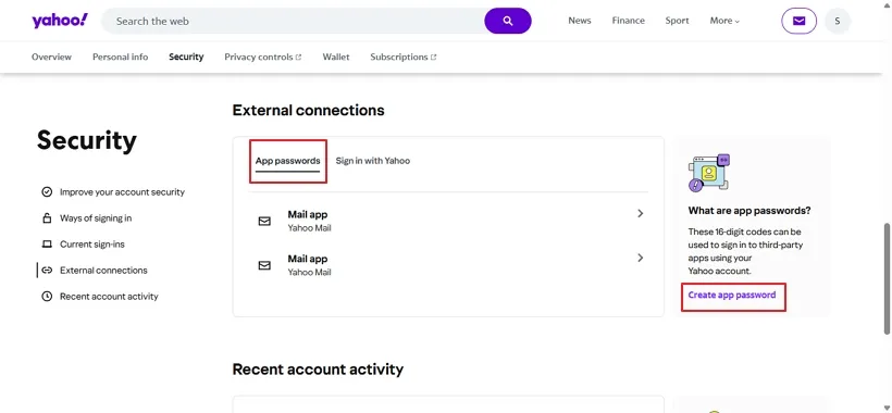 Create App Password
