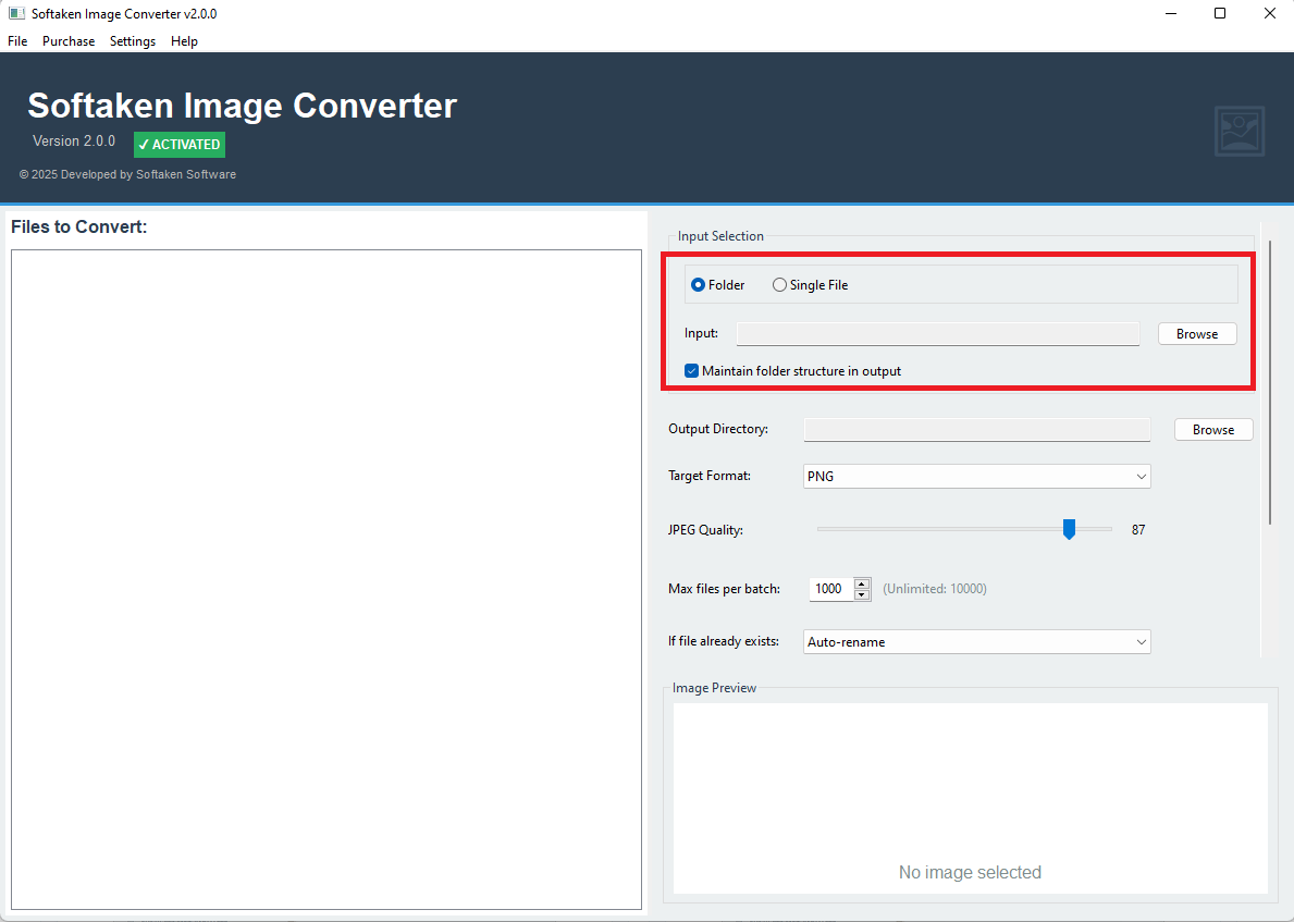 Upload Image file or folder