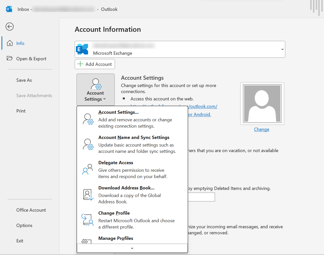 Account Settings