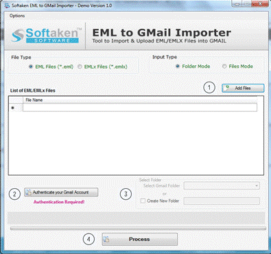 add eml files to be imported