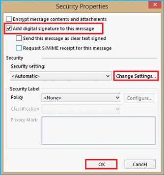 change setting