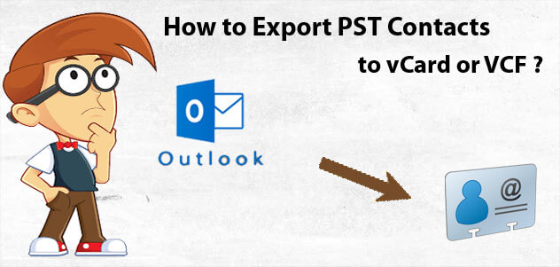 outlook pst to vcard