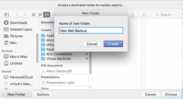 create folder to save files