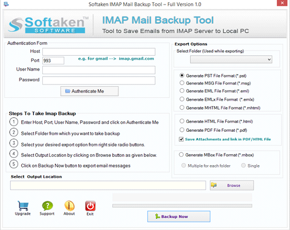 imap mail backup