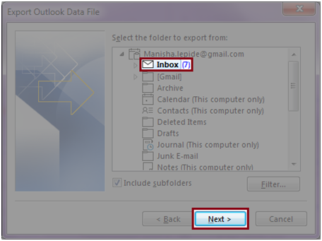 Export data File