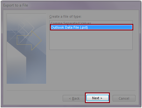 Outlook data File
