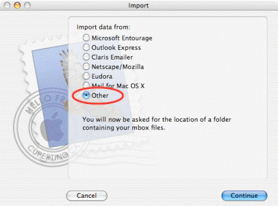 import data from others