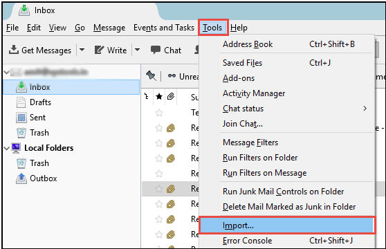 Open Tool Menu