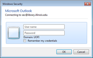 outlook password