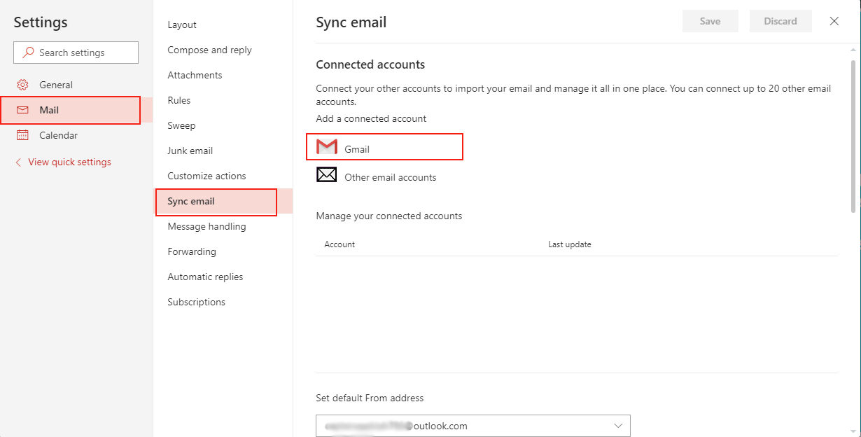 sync gmail