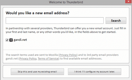 Use Existing Email