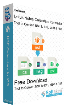 Softaken Convertisseur de Lotus Notes calendriers en ICS