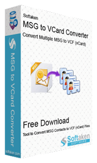 softaken MSG to VCF Converter