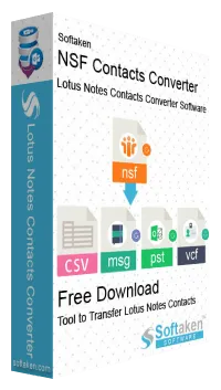 softaken Lotus Notes Contacts Converter