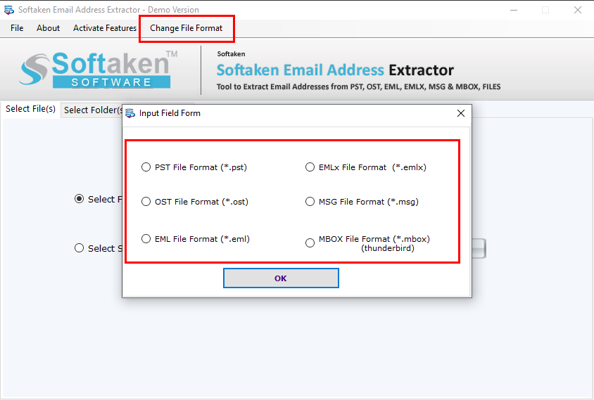 Extract email address from EML-1
