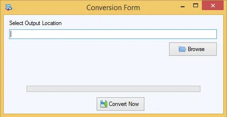 Choose output location for NSF file