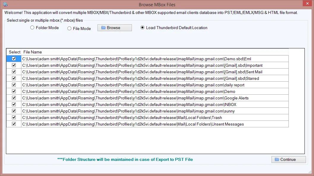 Load Thunderbird Emails Automatically or Manually