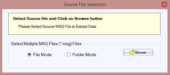 Click to enlarge Browse MSG files or folders