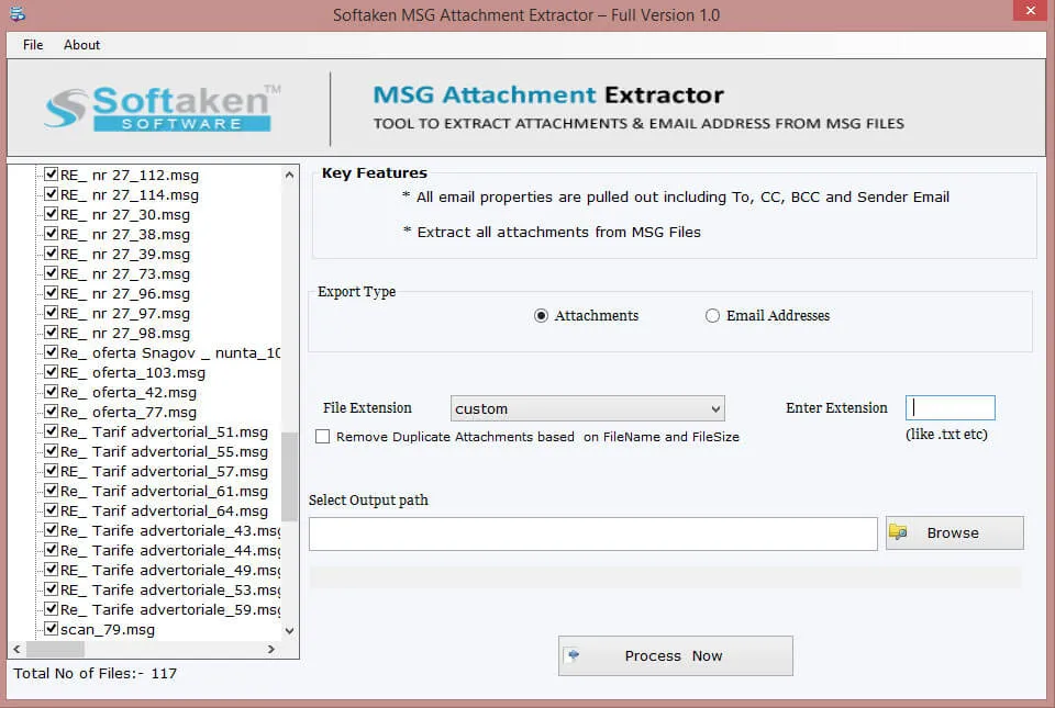 Click to enlarge Choose attachment extensions and save path