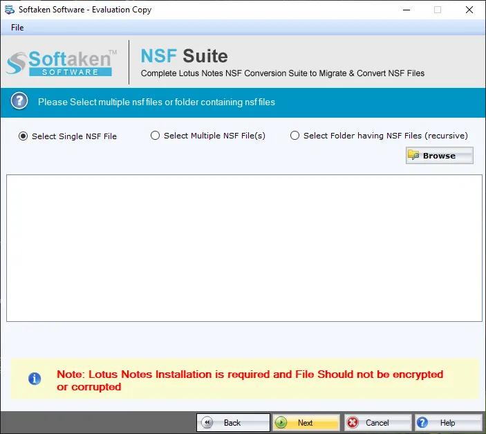 Browse NSF Files