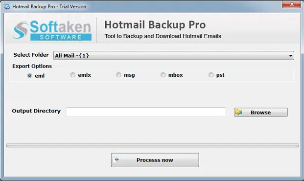 Click to enlarge Select mailbox folders for backup