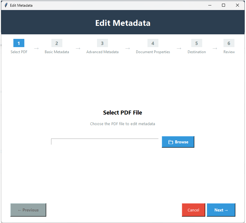 PDF Champ — open Edit Metadata